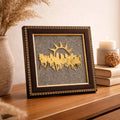 7 Horses on Raw Pyrite Frame